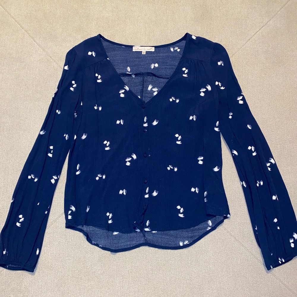 Willow & foot long sleeve blue shirt!